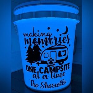 Personalized Camping Bucket with LED Light